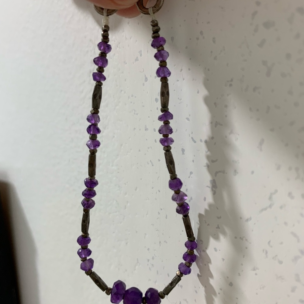 Elegant Purple Beaded Bracelet
